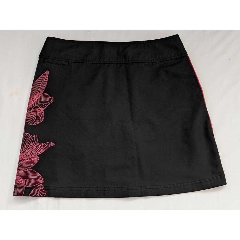 Adidas ClimaCool Women's Flower Design Golf Skort Black Size 2 (O32033)